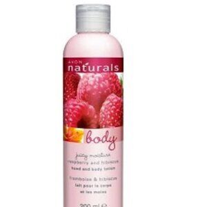 AVON NATURALS RASPBERRY & HIBISCUS HAND & BODY LOTION 8.4 FL OZ (BRAND NEW)